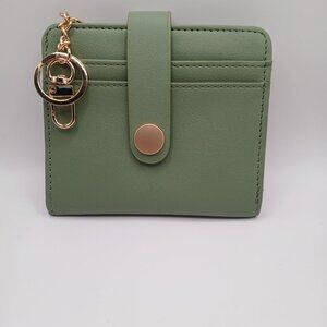 Green Sage Wallet Thin Soft RFID Blocking